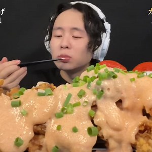 Mentaiko Mayo Fried Chicken 💖 | Crunchy Eating Sounds / Mukbang | Riya Kapoor