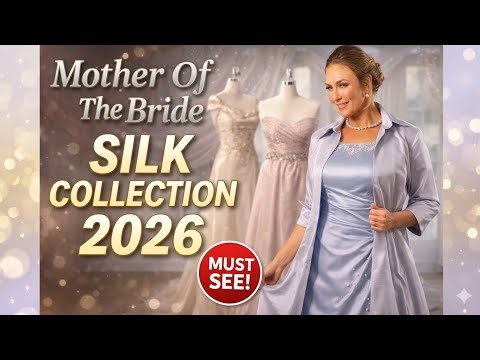Elegant Mother of the Bride Silk Dresses 2026 | Summer Wedding Outfits with Coats |Summer Collection