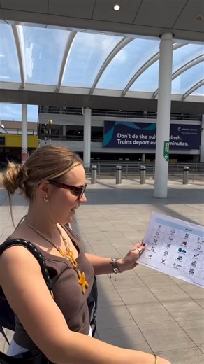 Widgit on Instagram: "📷: @access2communication Now Emily is off to the airport! ✈️ Here, you can see how modelling AAC out and about is effective, using @widgitsoftware symbols on this airport aided language display. Happy watching! #speechtherapy #slt #slp #communication #aac #symbols #modelling #airport #holiday #plane #Widgit #widgitonline #mode"