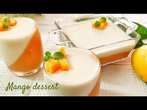 Easy Mango Pudding/Mango Coconut milk Panna Cotta /Simis Kitchen