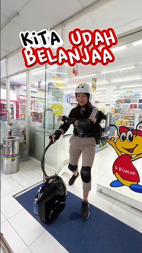 PART 2 - First time riding EUC to Indomart😳 #rodasatu #unicycle #electricunicycle #viral #youtube...