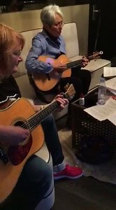 Practicing w Joan Baez and Mary Chapin Carpenter for Joan's induction into rocknroll HOF tomorrow! | The Indigo Girls