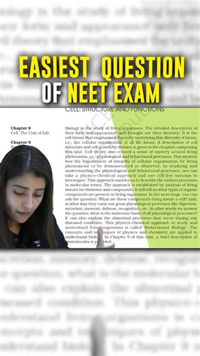 Future Doctor Hub | This is the easiest question in NEET Exam [seep Pahuja,neet,neet 20206,seep mam,seep mam bio] #neetmotivation #seeppahuja #neetaspirant... | Instagram