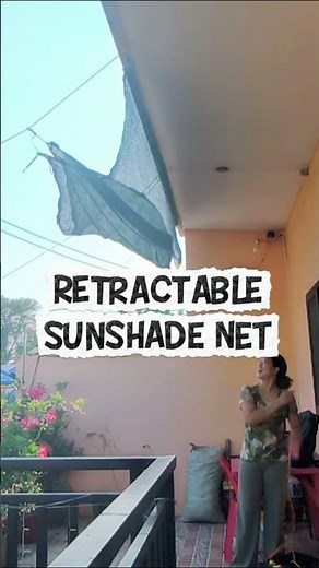 Retractable Sunshade Net Install – So Simple #diy #outdoor #gadgets