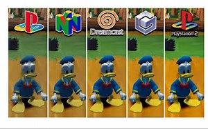 [游戏对比] PS1 VS N64 VS DC VS NGC VS PS2 唐老鸭