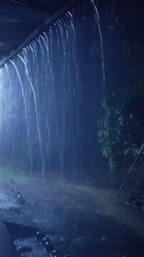 the sound of heavy rain at night #rain #rainsounds #relaxing