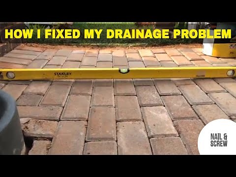Are Your Pavers Draining Properly?