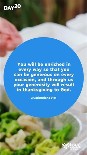 How can you be generous and help someone today?