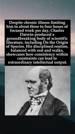 The Productive Rhythm of Darwin: How Chronic Illness Shaped a Revolutionary Mind