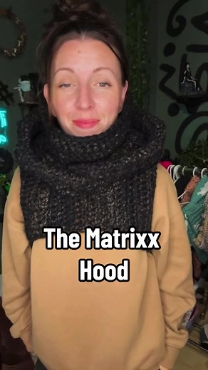 The Viral Matrixx Hood is in high demand for makers all around the world! Check out my instagram highlight reel for available sellers ☺️ pattern is available through the link in my bio #matrixxhood #tiktokhoodedcowl #crochethood #crochetartists #thecreatrixinthematrixx | The Creatrix in the Matrixx