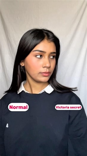 Normal vs Victoria secret model ✨💄l #shortsfeed