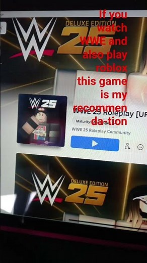 WWE 25 ROLEPLAY is a good game on roblox for wwe fans