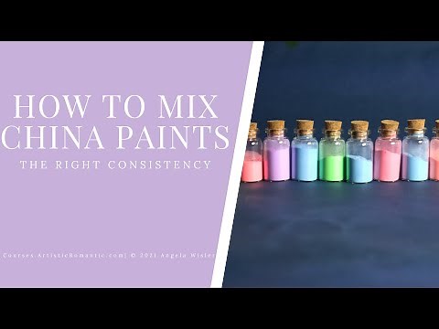 How to Use Mix China Paints Overglaze Porcelain Painting