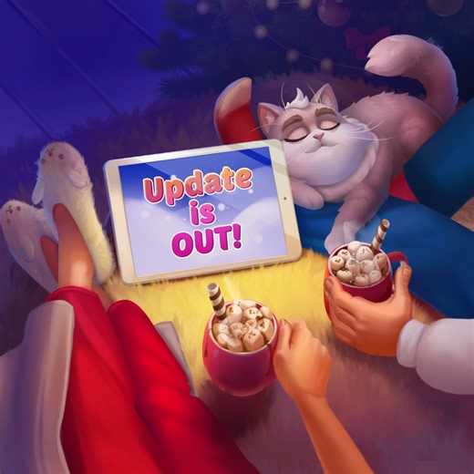 Here is what's waiting for you in the newest update! 🎊 Have you updated yet? 🙃 | Homescapes