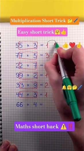 Multiplication ❌ Tricks | How To Find Multiplication ✖️ Of Different Numbers By Tricky Method 🤗🤔🖊️🤞👍