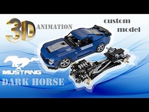 Lego Mustang Dark Horse custom built Car