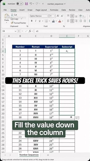 Excel Auto Number Formula You MUST Know! 💥 #excel #exceltips