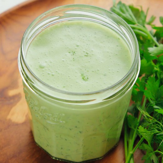 6.6K views · 140 reactions | This homemade green goddess dressing recipe is so easy to make! It’s creamy, fresh, completely delicious—and a great way to use up your leafy herbs. It's exactly what we need right now. ‍♀️✨ Easy Green Goddess Dressing recipe on the blog! https://cookieandkate.com/easy-green-goddess-dressing-recipe/ | Cookie and Kate | Facebook