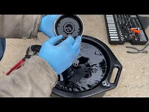 11-14 Duramax Diesel fuel filter replacement and location. How to change your fuel filter at home.