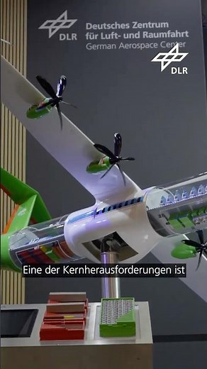 🛩️Regionalflugzeug elektrisch🔋 - H2ELECTRA visualisiert neue Antriebssysteme👍#dlr #shorts