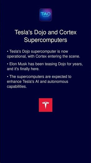Tesla's Dojo and Cortex Supercomputers