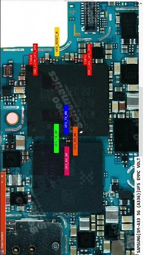 Samsung A33 5G A336B ISP Point | UFS ISP Pinout Easy Method | Dead Boot Repair 100% Tested
