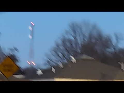 Edgewater microwave tower closer up on night mode