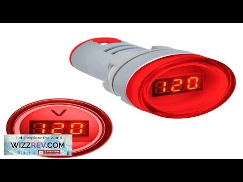 3pcs Red 22MM AD16 AD16 22DSV Type AC 60 500V Mini Voltage Meter LED