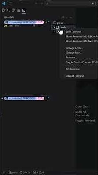 💻 Split terminals in VS Code #vscode #terminaltips