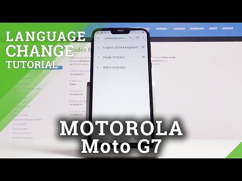 How to Change Language in MOTOROLA Moto G7 – Language Settings