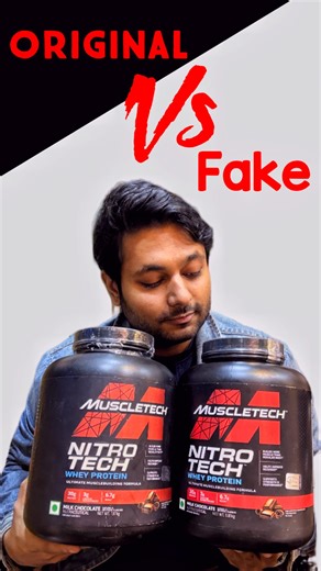Fitboxx Nutrition on Instagram: "MUSCLETECH NITROTECH FAKE VS REAL T-365 Chamelian Road Filmistan Cinema delhi 110006 9582867986 #supplements #fitboxxnutrition #fakevsoriginal"