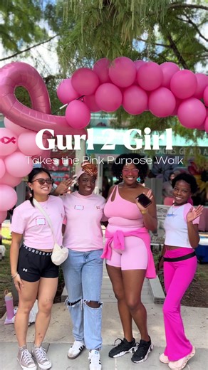 🎀 Gurl 2 Girl takes the PINK PURPOSE Foundation Breast Cancer Walk! We were so honored to partner with our Gurl 2 Girl member @pinkpurposefoundation for such a meaningful cause. 💖 As proud sponsors, Gurl 2 Girl connected the event venue — the amazing @threepeachesgelato 🍑 (the signature drinks were delicious) — and brought out custom water bottles to keep everyone refreshed and hydrated throughout the walk! A huge thank you to our amazing Gurl 2 Girl members and community who showed up, suppo