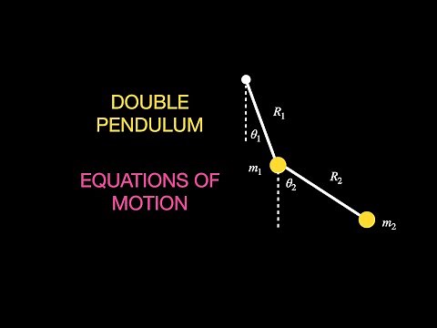 Equations of motion for a double pendulum