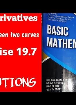 Class 11 ||basic mathematics|| - Exercise 19.7 - antiderivatives - neb - area between two curves
