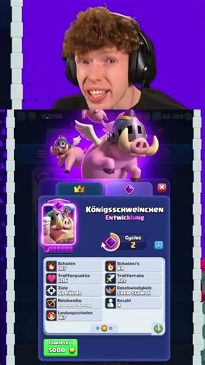 😱🤯 Royal Hogs Evo SIX SEVEN damage? @bigspinroyale #clashroyale #cr #gaming #sixseven #67