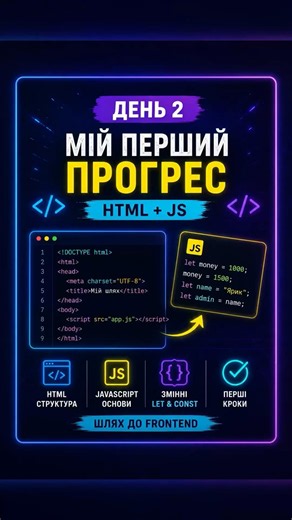 Мій перший прогрес у Frontend | День 2
