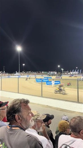 Motorcycle racing on flat track