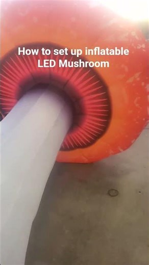 How to set up inflatable LED Mushroom...we rent these out too.