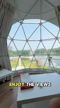 We stayed in a dome in Kanchanburi, Thailand 😍