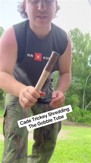 Cade is so talented !! And makes that call sound incredible !! #fyp #powercalls #gobbletube