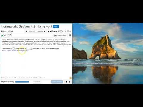 [4.2.27] Finding the probability of accepting a batch in manufacturing