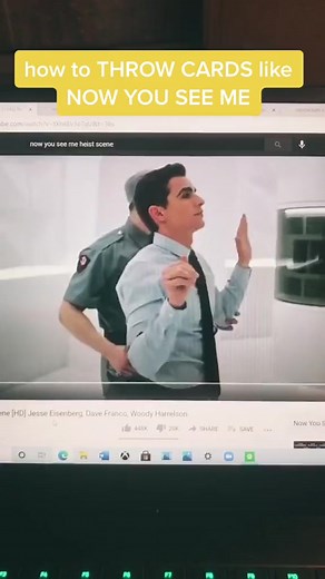 throwing card like the movies! #foryou #fypシ #nysm #nowyouseeme #popular #movies #davefranco #jesseeisenberg #learnhow #thedudewithcards #danielhuckins #tutorial #4ypage #moviemagic #card