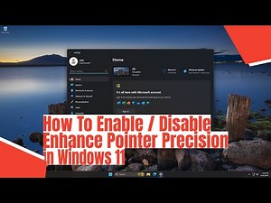 How To Enable / Disable Enhance Pointer Precision in Windows 11