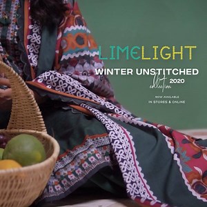 39K views · 763 reactions | WINTER UNSTITCHED VOL-1 '20 Now in stores & online! Rs. 1,899 - 2-Piece Suit - Printed Winter Cotton Shirt Fabric - Printed Dobby Dupatta - Code: U1376SU - Color: Green Shop online: https://bit.ly/38EK3KI #Limelight #LimelightUnstitched #WinterCollection #Unstitched #NewArrivals | Limelight | Facebook
