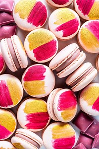 Ruby Chocolate Macarons