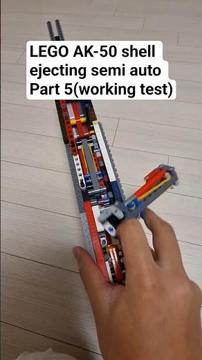 LEGO AK-50 shell ejecting semi auto Part 5(working test) #legogun #legoshellejecting #ak50 #레고총