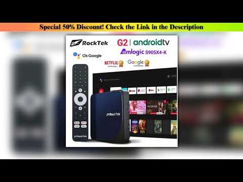 Rocktek G2 4k — Best Seller (2025): Rocktek G2 4K Androidtv 14 Stream Box Netflix Google