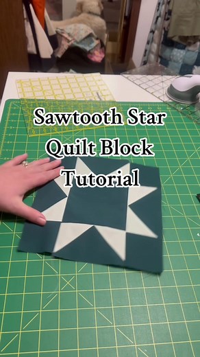 Learn How to Make a Sawtooth Star Quilt Block