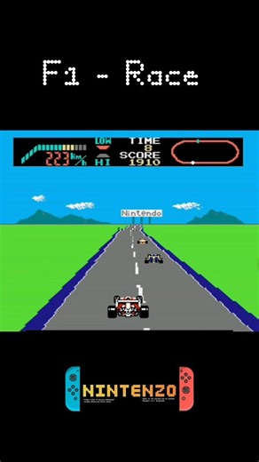 F1-Race | Nes Game #nintendo #retrogaming #childhoodmemories #shortsgaming #shorts