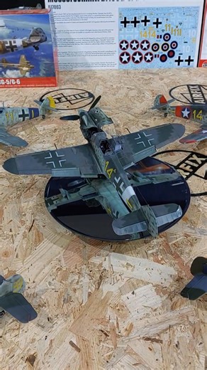Big Airfix 109G action, before the doors open at Scale Modelworld. Yes please! | Wing Leader